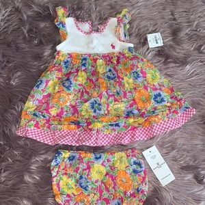 US Polo Assc dress NWT baby girl size 6 months